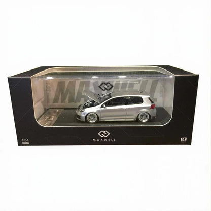 Maxwell 1:64  VW Golf GTI MK6 Silver BBS Diecast Car Model