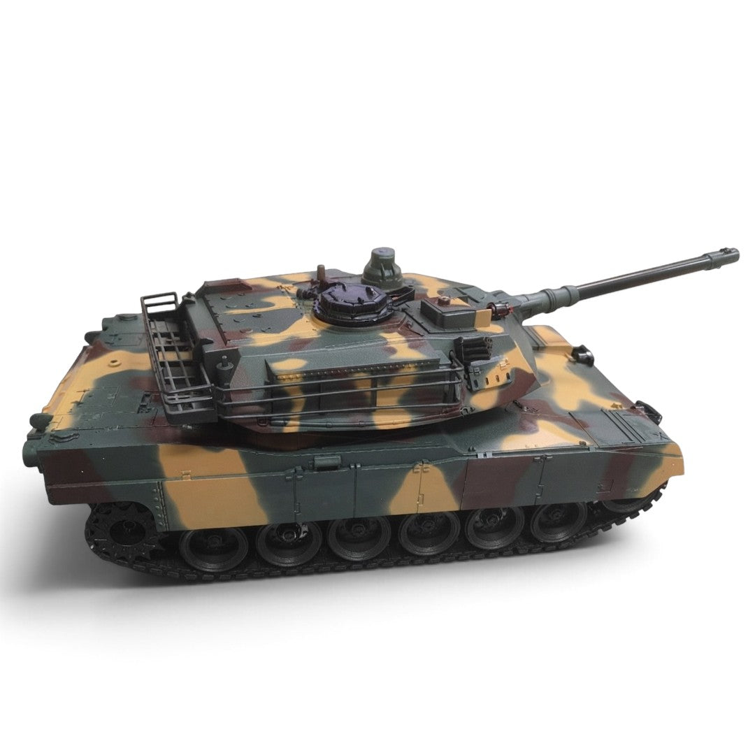 San You Toys Tank Campaign 1:18 Scale American M1A2 10-in-1 R/C Water Ball Tank ST0854298W with Lights, 10-Channel Remote & Soft Tracks