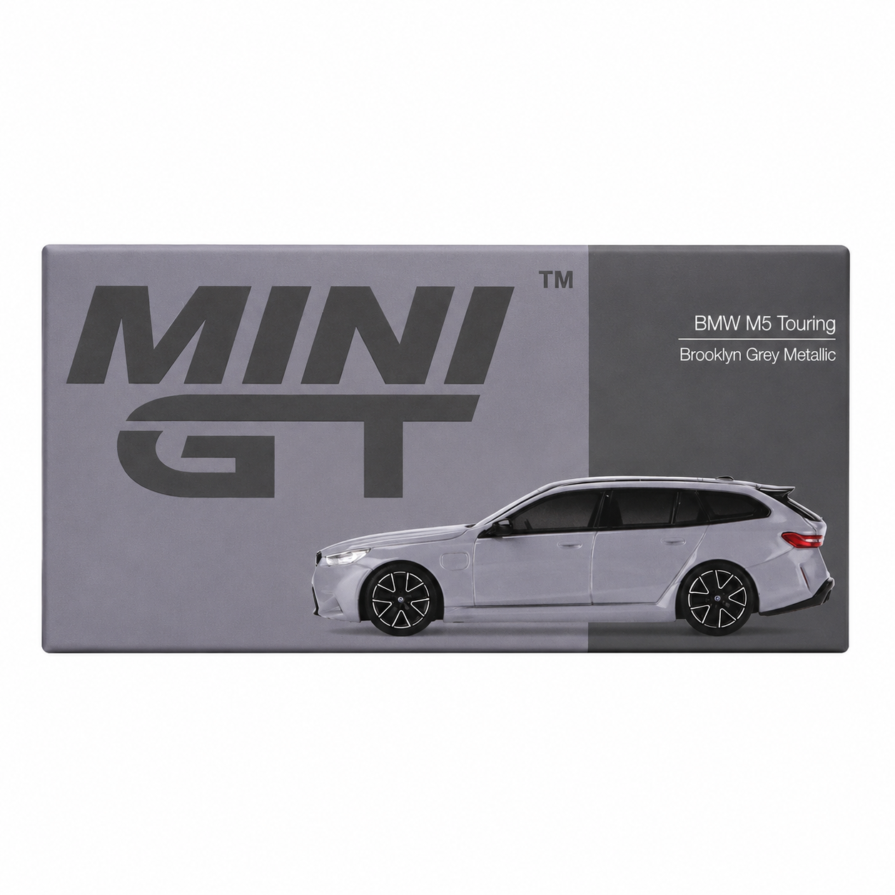 MINI GT 1:64 BMW M5 Touring Brooklyn Grey Metallic Die-Cast Model Car