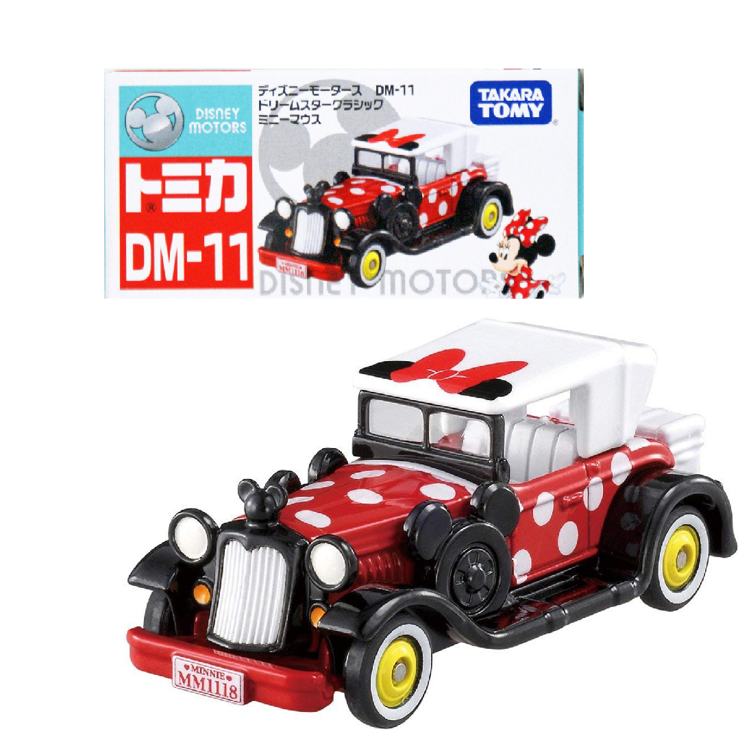 Tomica Disney Motors DM-11 Dream Star Classic Minnie Mouse- TAKARA TOMY -Diecast Scale Model Car