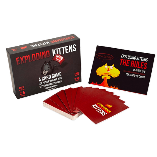 Exploding Kittens: NSFW Edition - Adult Board Game - 2 to 5 Players,  AGE 17+