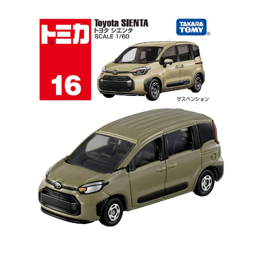 Tomy Tomica No.16 Toyota Sienta - TAKARA TOMY -Diecast Scale Model Car1/60