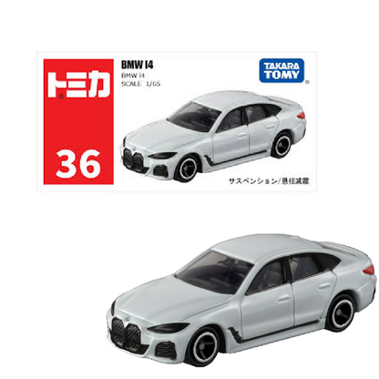 Tomica No.36 BMW I4- TAKARA TOMY -Diecast Scale Model Car - 1/65