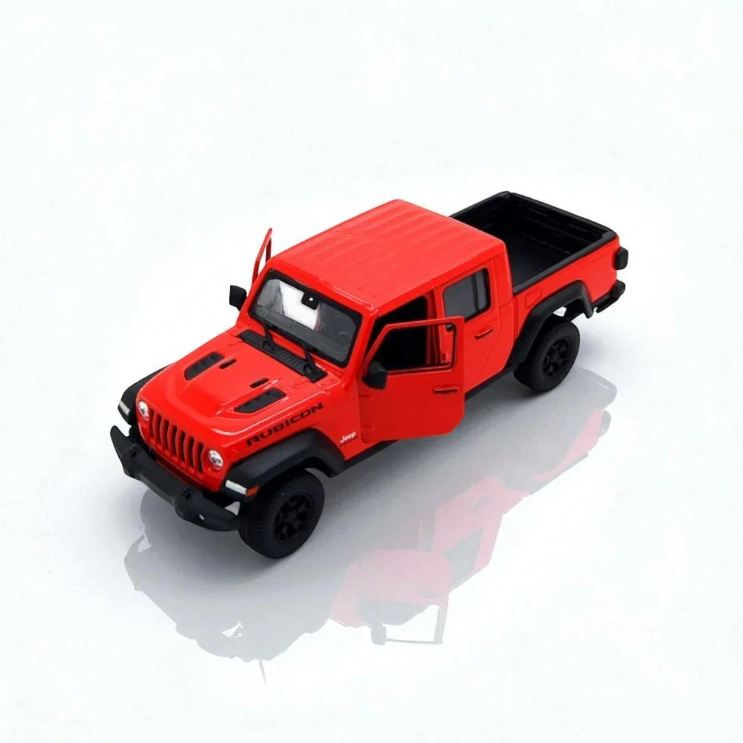 WELLY 1:27 2020 Jeep Gladiator Rubicon Diecast Car Model -Red (24103) - Jaiman Toys