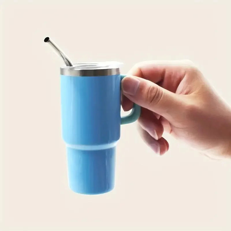 The Quencher H1.0 FlowState™ Miniature Tumbler | 90ml (3oz) Double Wall Stainless Steel With Handle & Straw – Pack of 7