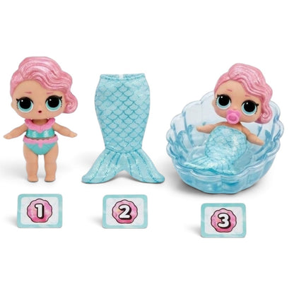 L.O.L. Surprise! Mermaids Makeover Magic Baby Sisters Mystery Ball Collectible Doll Toy