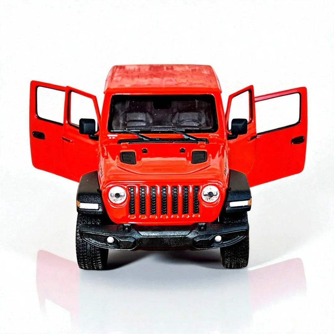 WELLY 1:27 2020 Jeep Gladiator Rubicon Diecast Car Model -Red (24103) - Jaiman Toys