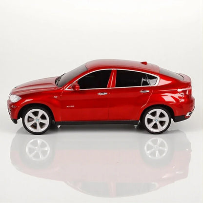 Guokai 1:14 BMW X6 Model Remote Control Car – Officially Licensed RC Supercar with 2.4GHz Control, Functional LED Lights & High-Speed Performance for Kids & Hobbyists