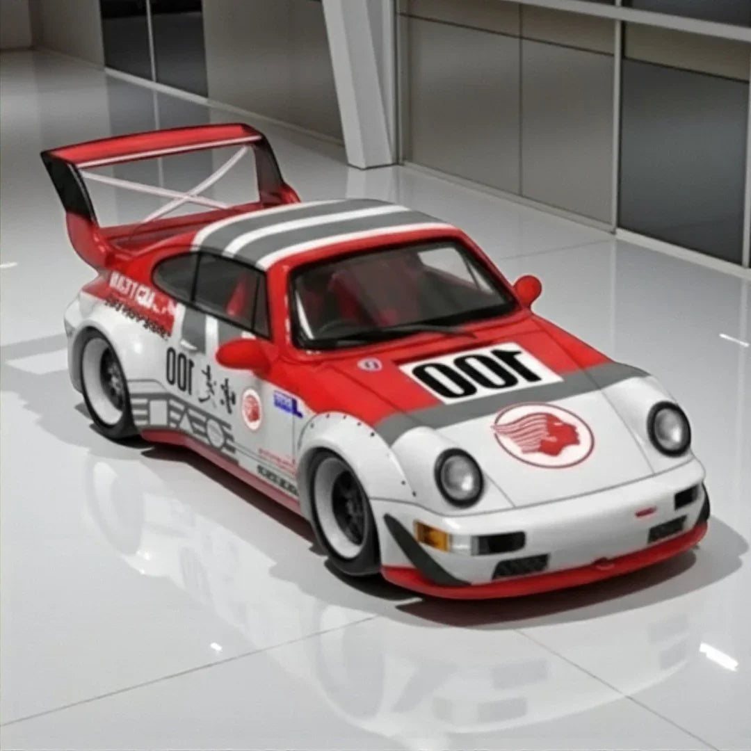 BSC 1:64 Toyota -Porsche RWB 964 Racing #100  SCALE DIECAST CAR  MODEL BY BSC MODEL– ( WITH FIGURE )