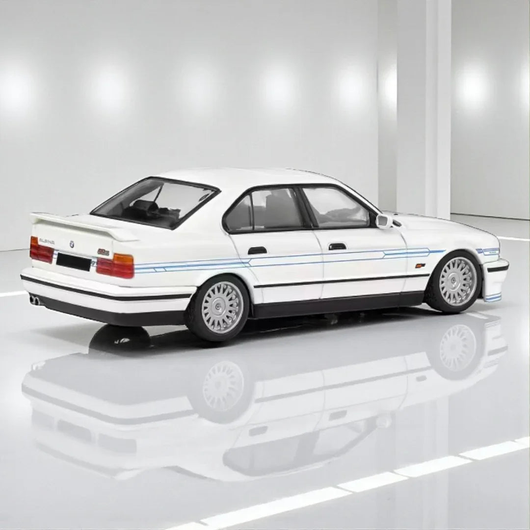 Solido 1:43 1994 BMW E34 Alpina B10 BiTurbo White with Blue Stripes  Diecast Model Car -S4310404