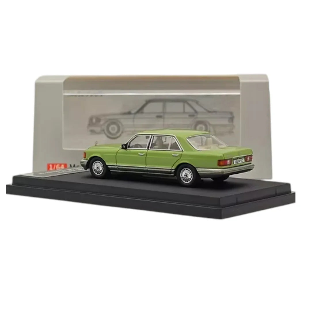 Master 1:64 MERCEDES BENZ 560SEL W126 S-Class GREEN DIECAST CAR  MODELS