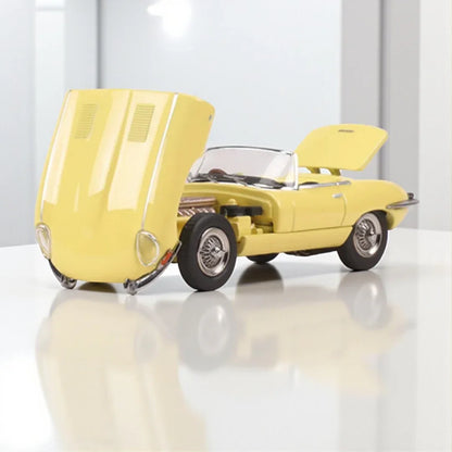 GFCC 1:64 Jaguar E-Type 1961 Roadster Yellow Diecast Car Model