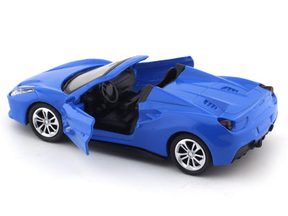 Road Burner 1:36 Blue Die-Cast Sports Car with Pull-Back Action & Opening Doors