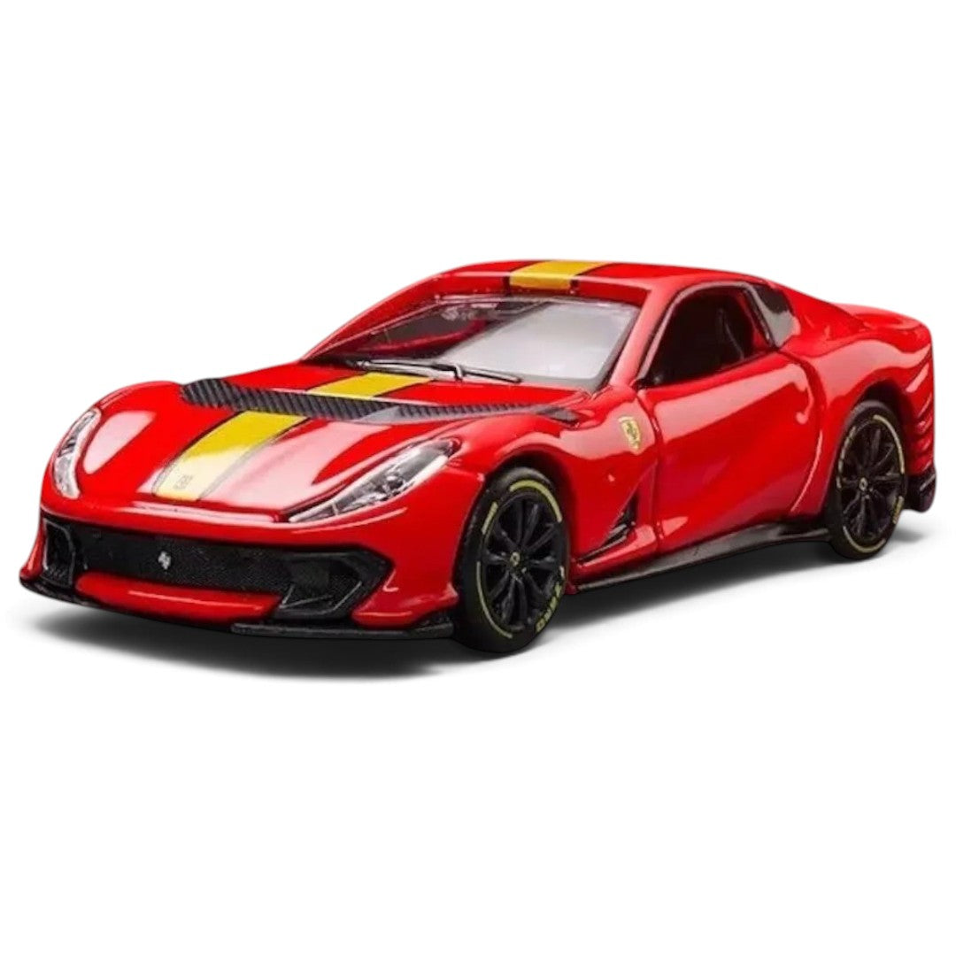 Bburago 1:64 Scale Ferrari 812 Competizione Die-Cast Model Car with Display Base – Red