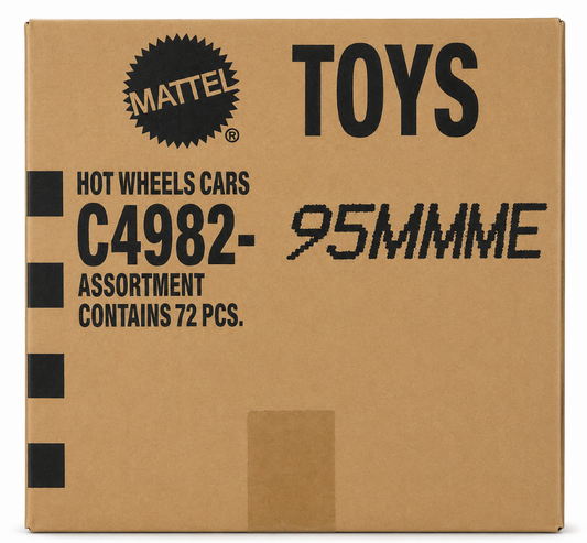 Hot Wheels C4982-95MMME Case Assorted Diecast Cars Box (72 Pieces) – Original Mattel Master Carton Bulk Toy Cars