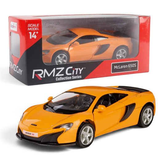 RMZ City 1:32 McLaren 650S Diecast Model Car – Blue/Orange (2 Variants)