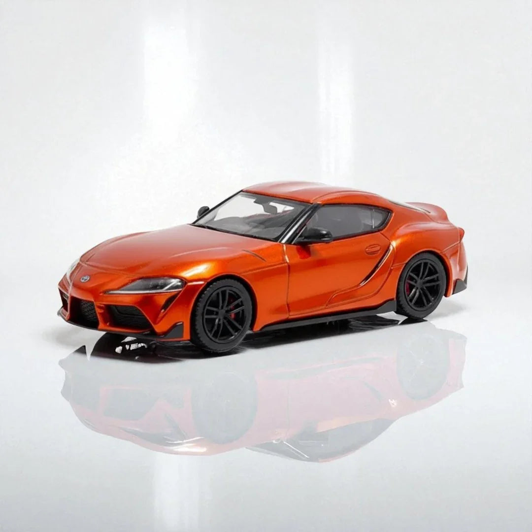 BSC 1:64 Scale Toyota GR Supra A90 Orange Diecast Cat Model - Jaiman Toys