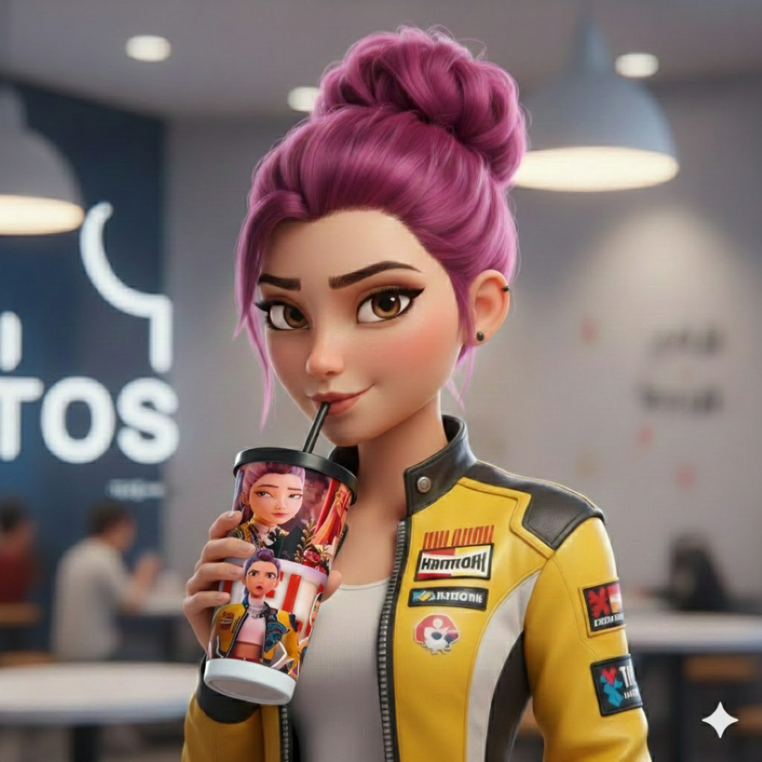 K-Pop Netflix 700ml Stainless Steel Tumbler Sipper Water Bottle With Straw | Leak-Resistant Travel Cup