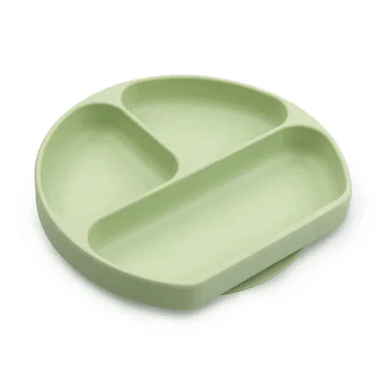 Bumkins Silicone Grip Dish green for Toddlers - Jaiman Toys