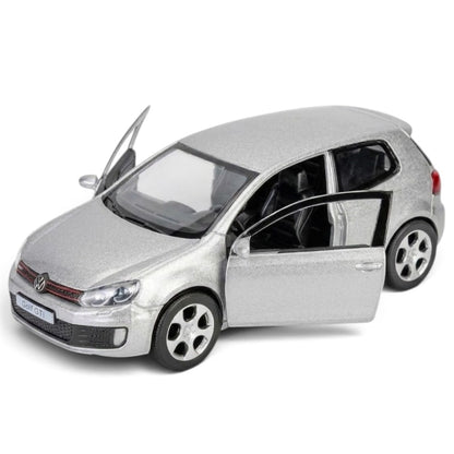 RMZ City Volkswagen Golf GTI 1:32 Scale Die-Cast Model Car – Collectible Sports Hatchback with Opening Doors, Pull-Back Action– 2 Colour Variants