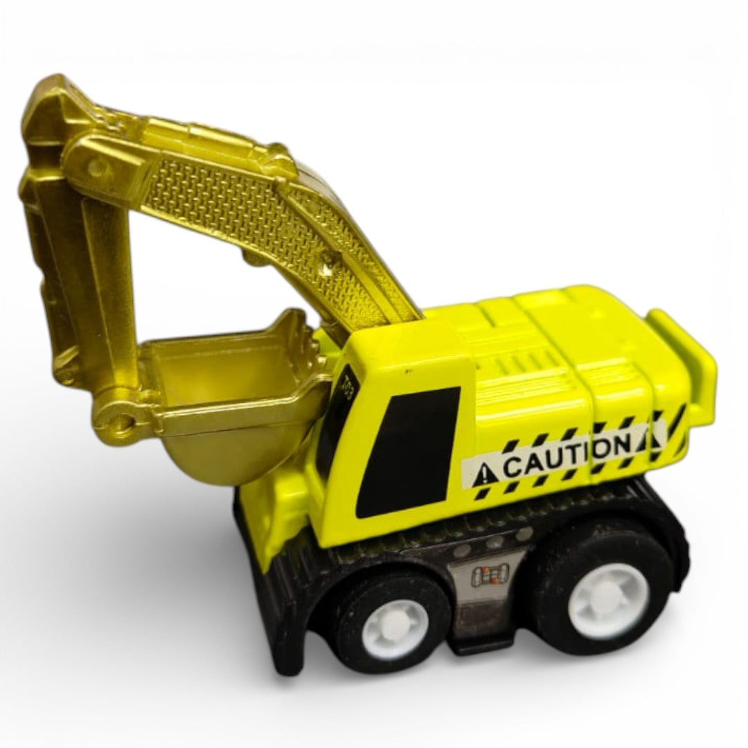 Joy Junction 1:64 Mini Racer Alloy Metal Excavator Toy with Pull-Back Function