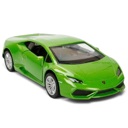 RMZ City Lamborghini Huracán Coupé 1:32 Scale Die-Cast Model Car – | Collectible Miniature Supercar with Opening Doors | 3 Colour Variants