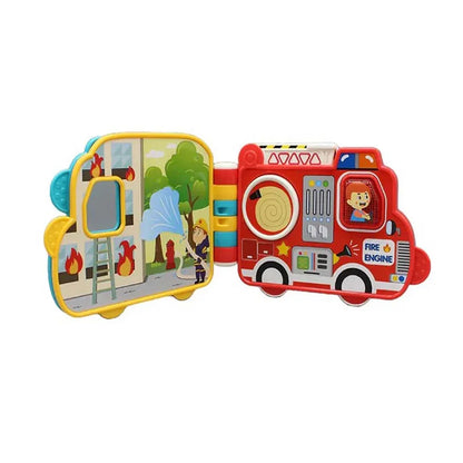 Beep Car Book Infant Toy – Light & Sound Educational Baby Toy | Interactive Soft Book for Toddlers - Jaiman Toys