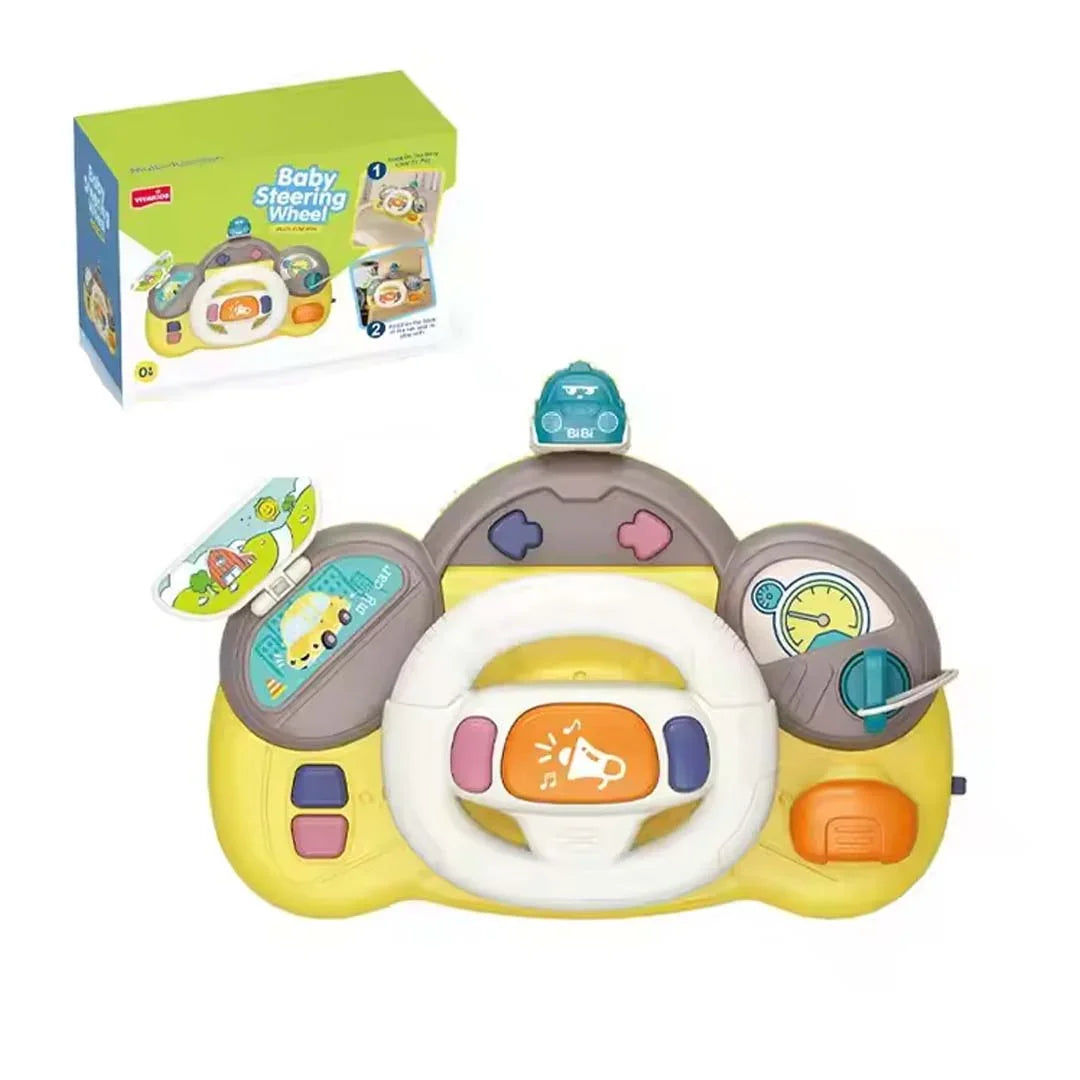 Intelligent Infant Musical Steering Wheel Toy – Multi-Functional Early Learning Driving Toy for Babies & Toddlers - Jaiman Toys