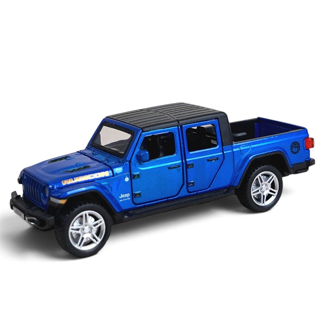 Jinliang 1:32 Scale Jeep Gladiator Rubicon Die-Cast Model Pickup Truck Collectible – Blue