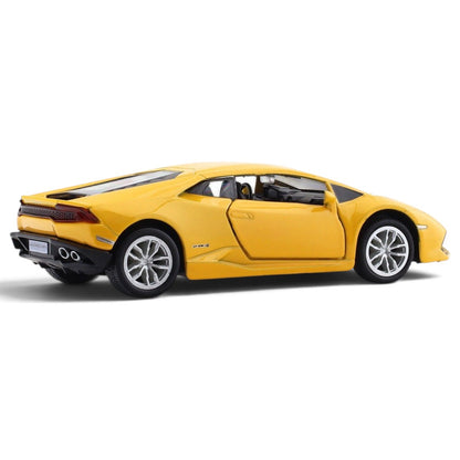 RMZ City Lamborghini Huracán Coupé 1:32 Scale Die-Cast Model Car – | Collectible Miniature Supercar with Opening Doors | 3 Colour Variants