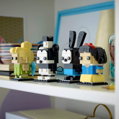 LEGO 40622 BrickHeadz Disney 100th Celebration Mickey Mouse, Snow White, Tinkerbell & Oswald The Lucky Rabbit (501 Pieces)