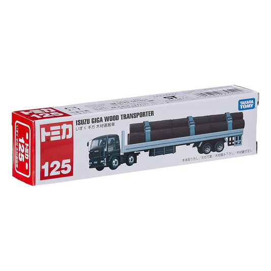 Takara Tomy Tomica No.125 Isuzu Giga Wood Transporter - Jaiman Toys