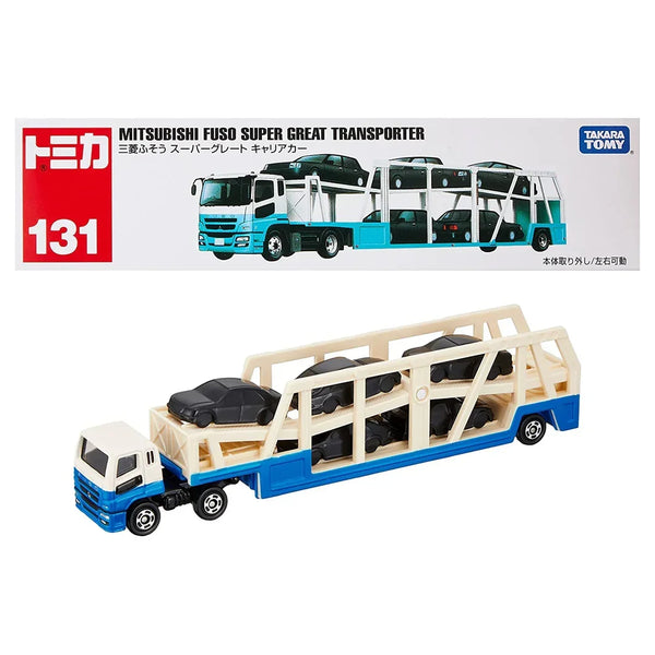 Takara Tomy Tomica 131 Mitsubishi Fuso Super Great Transporter Diecast - Jaiman Toys