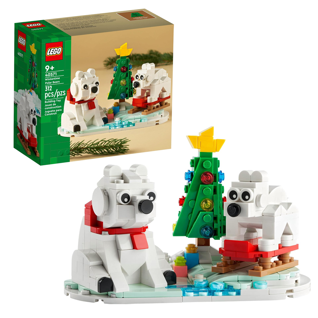 LEGO Wintertime Polar Bears 40571 Christmas Décor Building Kit (312 Pieces)