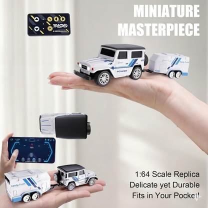 Trasped 1:64 Mini RC Off-Road Car – Pocket Size Remote Control SUV with App Control, 2.4GHz Controller & Rechargeable Battery (5 Colors)