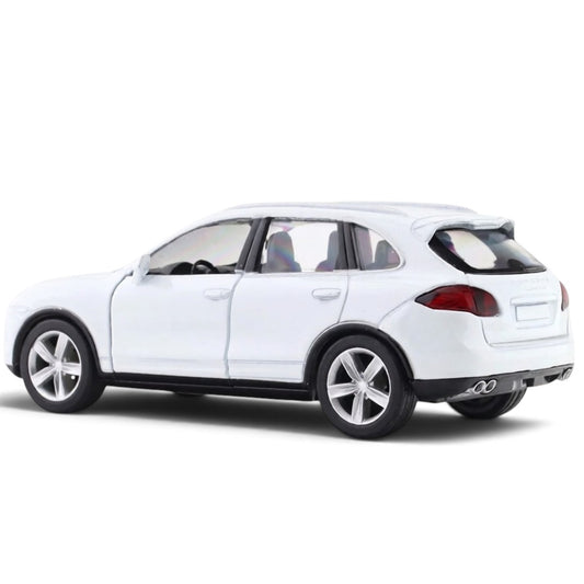 RMZ City 1:32 Porsche Cayenne Turbo Diecast Scale Model SUV – White | Collectible Model Car