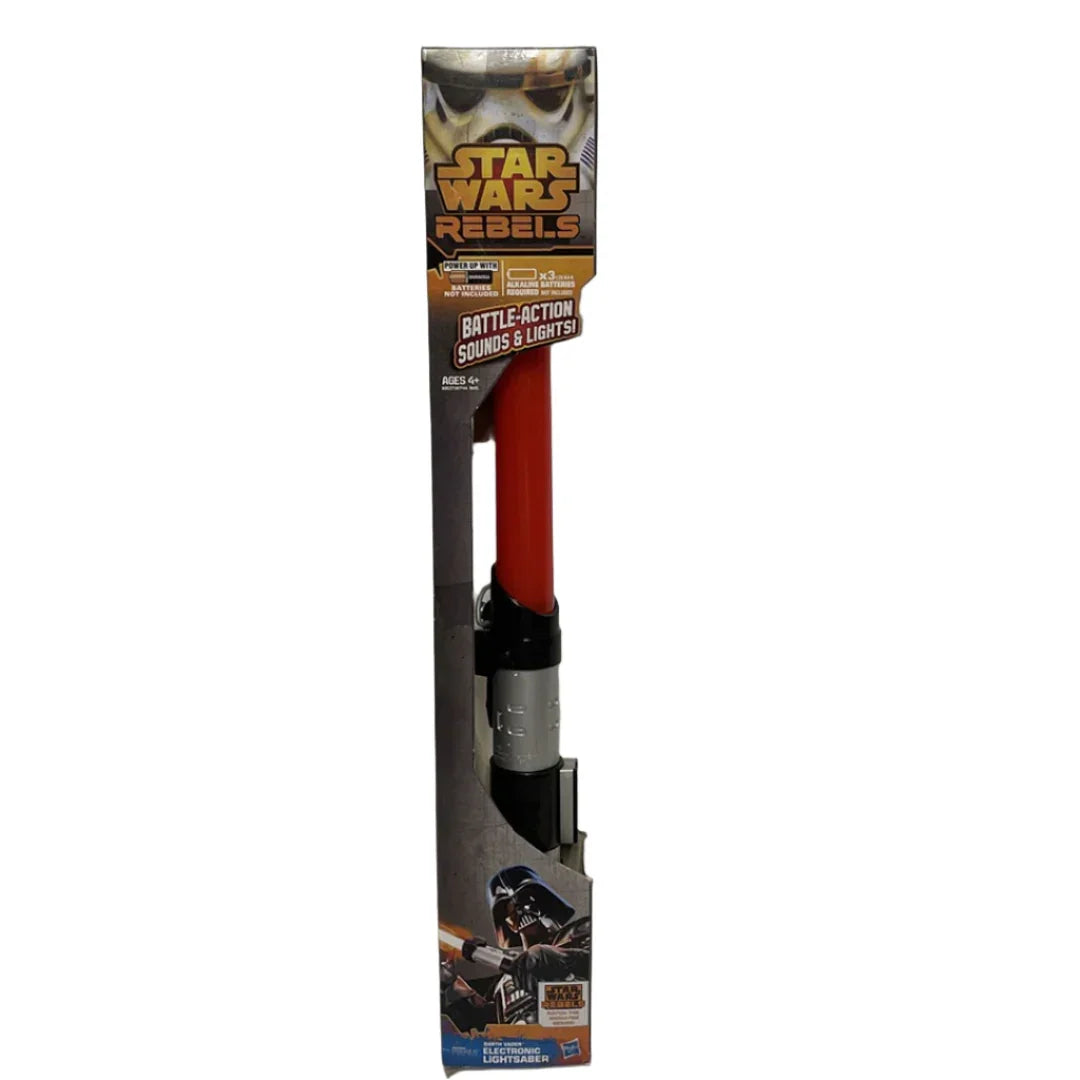 Star Wars Rebels Darth Vader Electronic Lightsaber Extends Over 11/2 feet Long Red - Jaiman Toys
