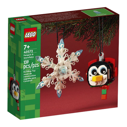 LEGO 40572 Penguin & Snowflake Christmas Ornament (139 Pieces)