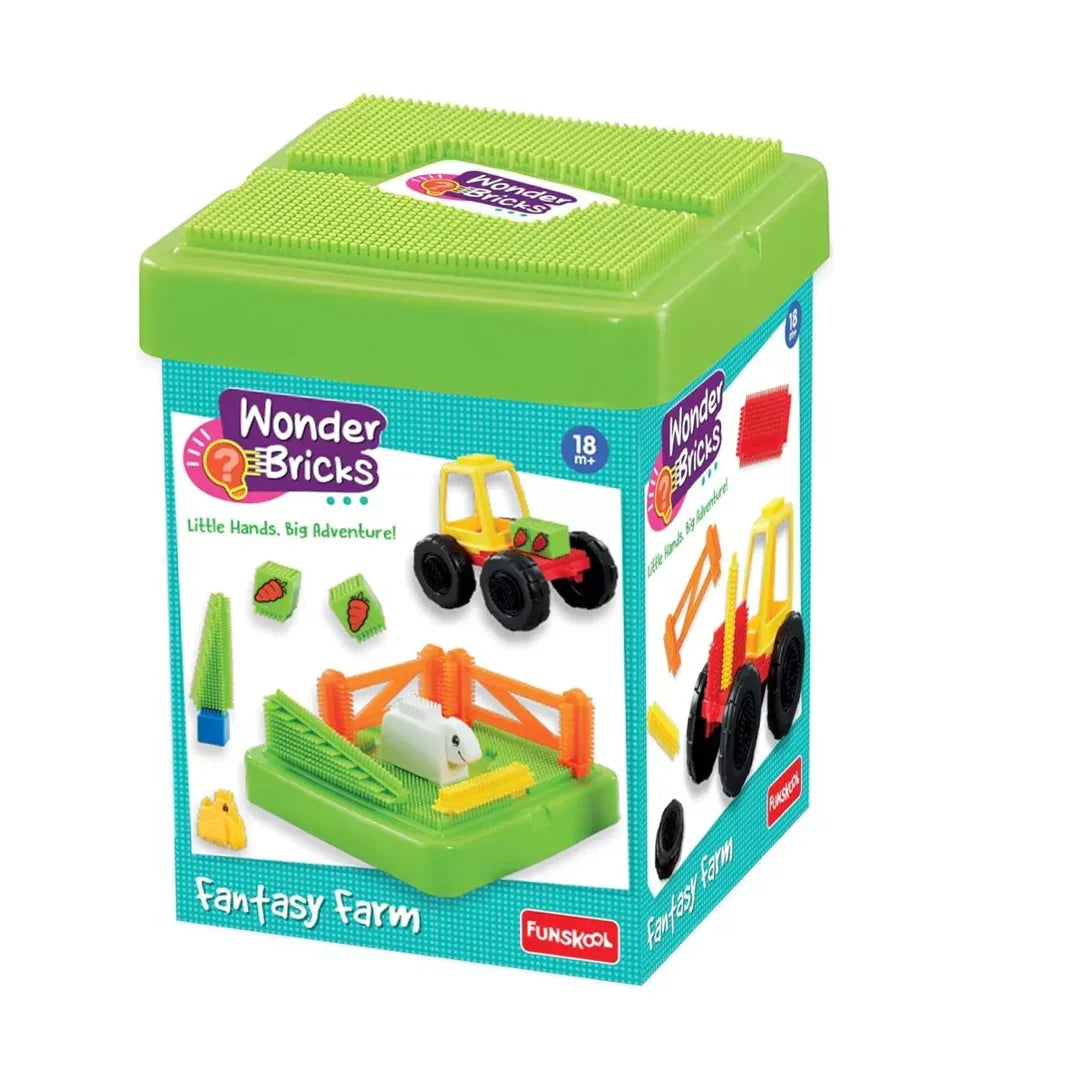 Funskool ‘Wonder Bricks Fantasy Farm’ 18+ Months. - Jaiman Toys