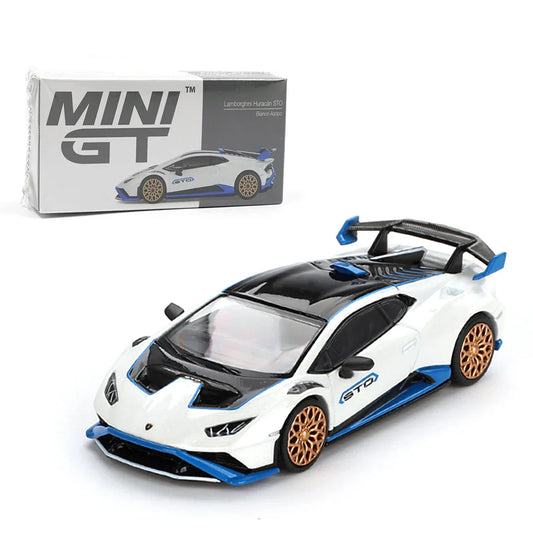 Mini GT 1:64 Lamborghini Huracán STO – Bianco Asopo Diecast Model - Jaiman Toys