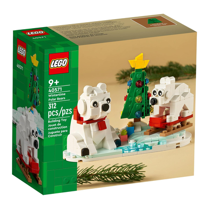 LEGO Wintertime Polar Bears 40571 Christmas Décor Building Kit (312 Pieces)