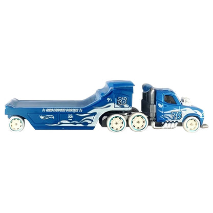 Hot Wheels Track Fleet Semi Rodger Dodger HYT56 | Blue Die-Cast Transporter Truck | Mattel Collectible Vehicle for Kids 3+