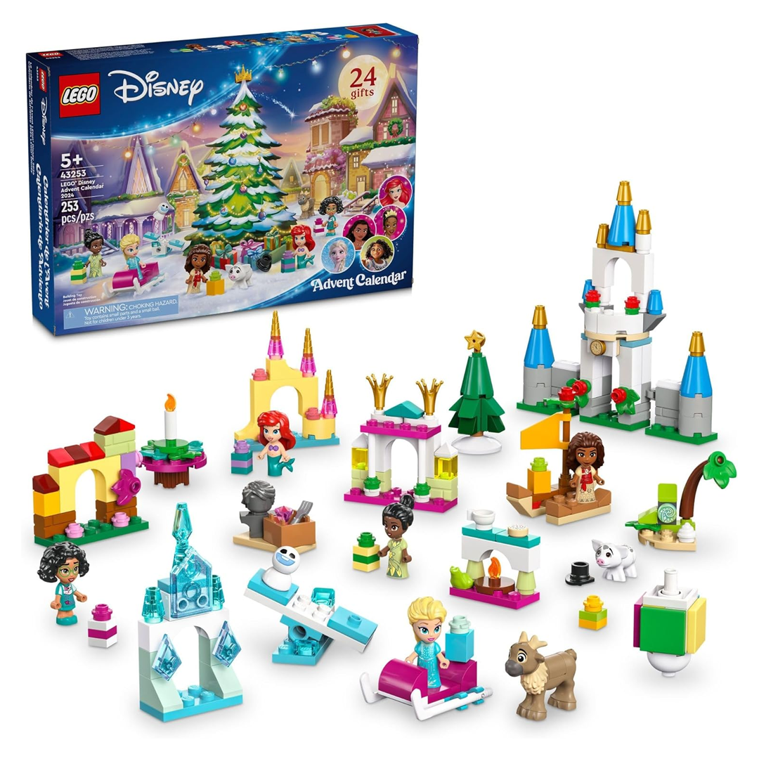 LEGO 43253 Disney Advent Calendar, Kids Building Kit (253 Pieces)