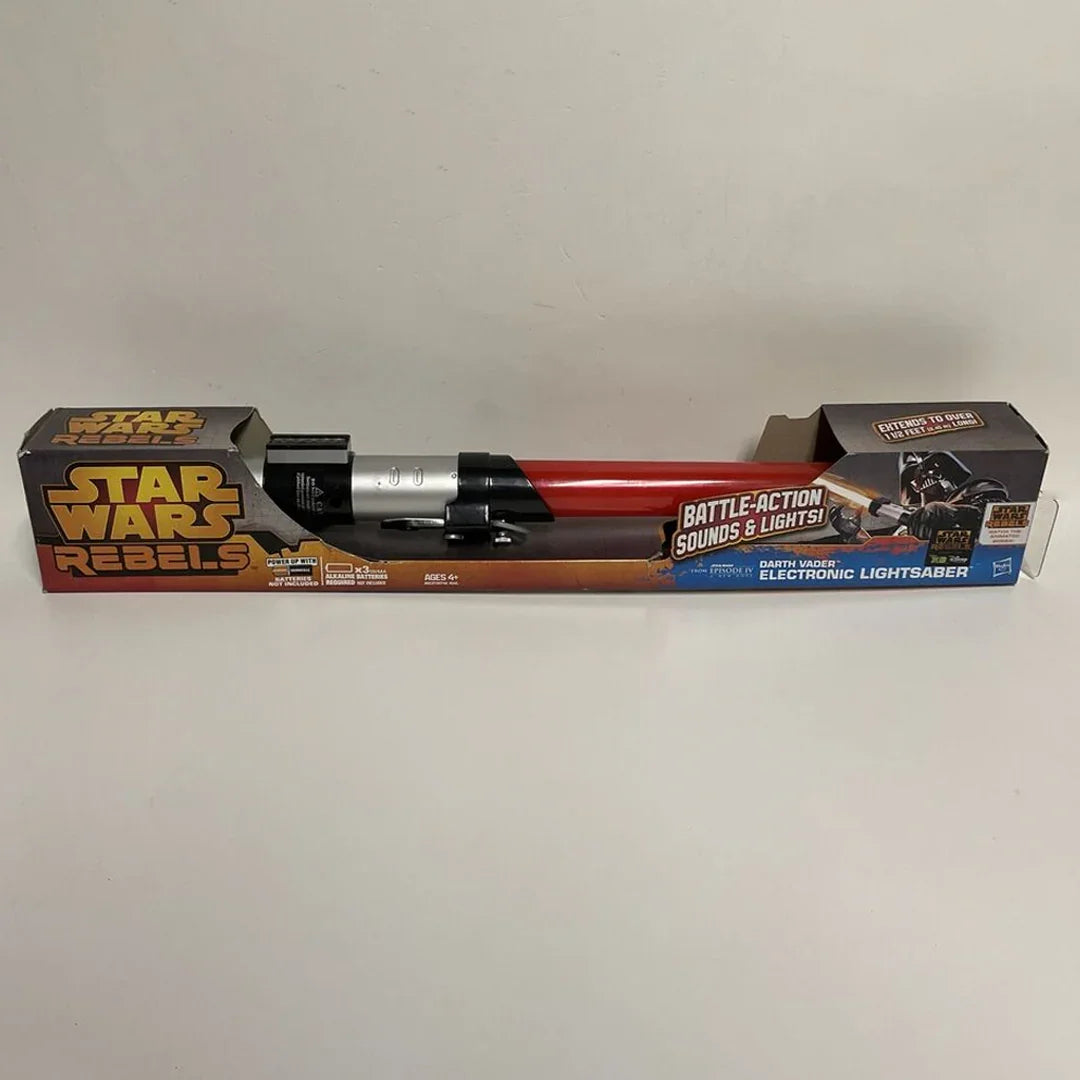Star Wars Rebels Darth Vader Electronic Lightsaber Extends Over 11/2 feet Long Red - Jaiman Toys