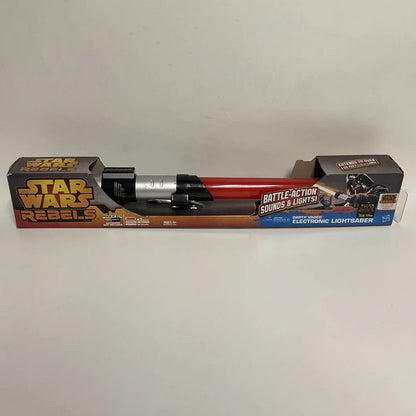 Star Wars Rebels Darth Vader Electronic Lightsaber Extends Over 11/2 feet Long Red - Jaiman Toys