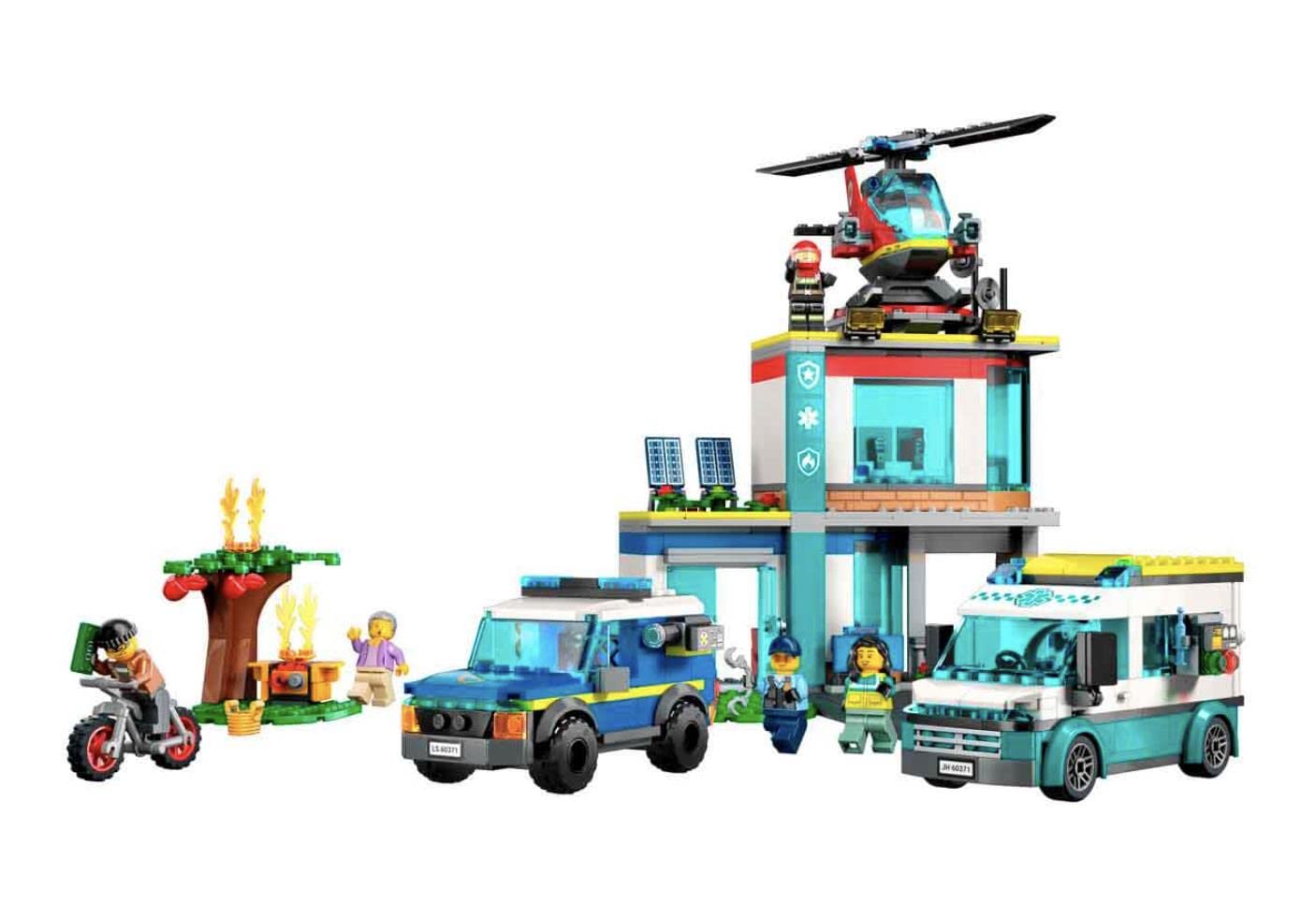 LEGO City Emergency Vehicles HQ 60371 Building Set (706 Pcs)