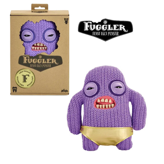 Fuggler Gold Fuggs by ZURU Funny Ugly Monster, Plush, Collectible, Toy (Mr Needles - Pants) - Jaiman Toys