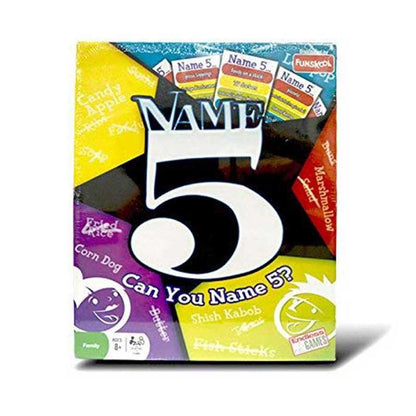 Funskool Name 5 Family Card Game | Fast-Paced Name 5 Things Challenge Party Game for Kids & Adults | Ages 8+ | 2–6 Players