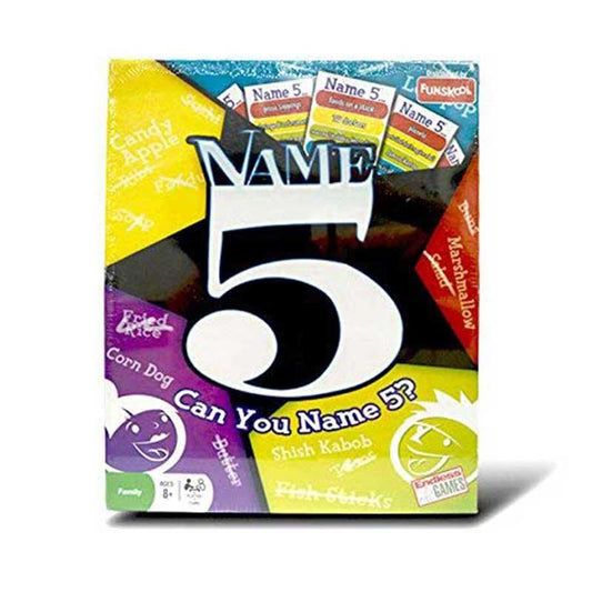 Funskool Name 5 Family Card Game | Fast-Paced Name 5 Things Challenge Party Game for Kids & Adults | Ages 8+ | 2–6 Players