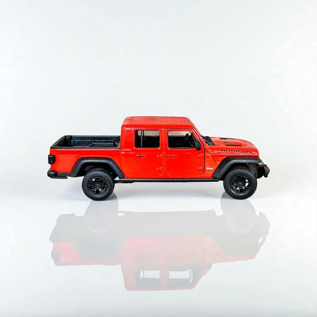 WELLY 1:27 2020 Jeep Gladiator Rubicon Diecast Car Model -Red (24103) - Jaiman Toys